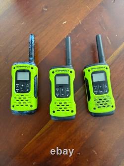 3 Motorola T605 Talkabout Two-Way Radios