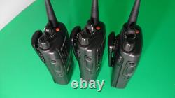 3 X Motorola HT1250 LS UHF 403-470 MHz 128CH 4W Two Way Radios AAH25RDH9DU5AN