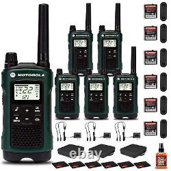 3 x Motorola Talkabout T465 Rechargeable Two-Way Radio (Green, 2-Pack) (T465) +