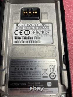 3x Motorola EVX-261-G7-5 EVX-261-G6-5 Two Way Radio W Batteries