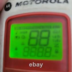3x Motorola Talk about T480 Walkie Talkie Two Way Radio NOAA 35 Mile FM Radio We