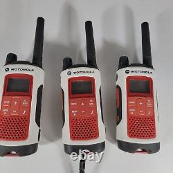 3x Motorola Talk about T480 Walkie Talkie Two Way Radio NOAA 35 Mile FM Radio We