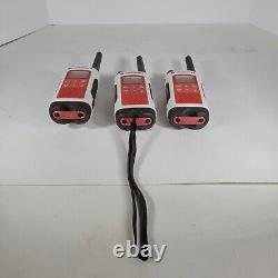 3x Motorola Talk about T480 Walkie Talkie Two Way Radio NOAA 35 Mile FM Radio We
