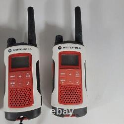3x Motorola Talk about T480 Walkie Talkie Two Way Radio NOAA 35 Mile FM Radio We