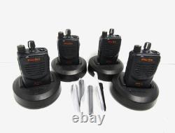 (4X) Motorola Mag One BPR40 4 Watt UHF Two Way Radio AAH84RCS8AA1AN, 450-470 MHz