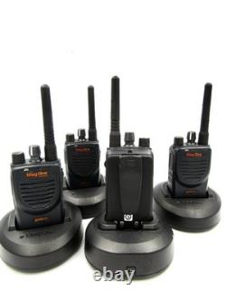 (4X) Motorola Mag One BPR40 4 Watt UHF Two Way Radio AAH84RCS8AA1AN, 450-470 MHz