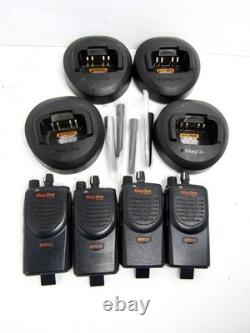 (4X) Motorola Mag One BPR40 4 Watt UHF Two Way Radio AAH84RCS8AA1AN, 450-470 MHz