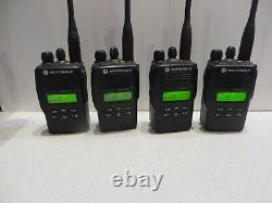 4 MOTOROLA EX560 XLS 16CH 4W UHF 450-512MHz Two Way Radio AAH38SDF9DU6AN withBatt