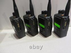 4 MOTOROLA EX560 XLS 16CH 4W UHF 450-512MHz Two Way Radio AAH38SDF9DU6AN withBatt