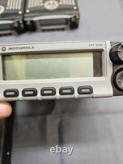 4 Motorola XTL5000 Silver XTL Head 800 MHz P25 Two Way Radio M20URS9PW1AN