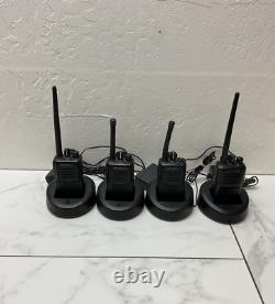 (4 PACK) Motorola VX-261 Portable Two-Way Radios with Chargers