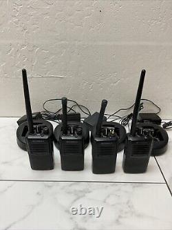 (4 PACK) Motorola VX-261 Portable Two-Way Radios with Chargers