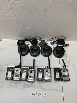 (4 PACK) Motorola VX-261 Portable Two-Way Radios with Chargers