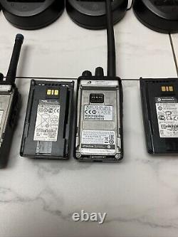(4 PACK) Motorola VX-261 Portable Two-Way Radios with Chargers