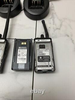 (4 PACK) Motorola VX-261 Portable Two-Way Radios with Chargers