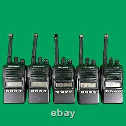 (5) Vertex Standard (Motorola) VX-354 Two-Way Radio / Analog / 450 MHz 512 MHz