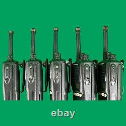 (5) Vertex Standard (Motorola) VX-354 Two-Way Radio / Analog / 450 MHz 512 MHz