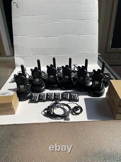 6 CLS1110 UHF Portable Two-way Radios Good Condition