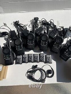 6 CLS1110 UHF Portable Two-way Radios Good Condition