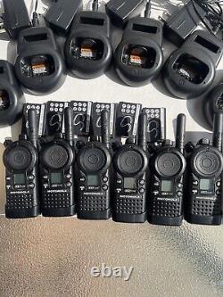 6 CLS1110 UHF Portable Two-way Radios Good Condition