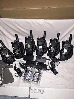 6 CLS1410 UHF Portable Two-way Radios Good Condition