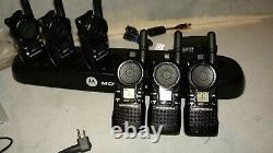 6 Motorola CLS1110 Two Way Radio With Headsets 60 Day Warranty