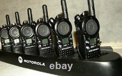 6 Motorola CLS1110 Two Way Radio With Headsets 60 Day Warranty