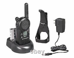 6 Motorola CLS1110 UHF Business Two-way Radios & HKLN4604 Headsets