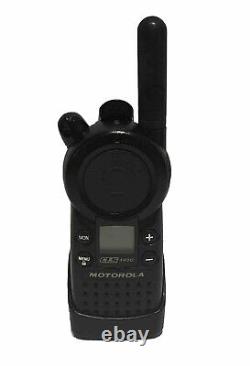 6 Motorola CLS1410 4 Channel UHF Two-Way Radio + Belt Clip + Earpiece + AC