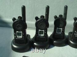 6 Motorola CLS1410 Two Way Radio WITH CHARGER +OEM HEADSETS+WARRANTY
