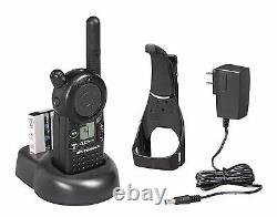 6 Motorola CLS1410 UHF Two-way Radios with HKLN4604 Headsets & Bank Charger