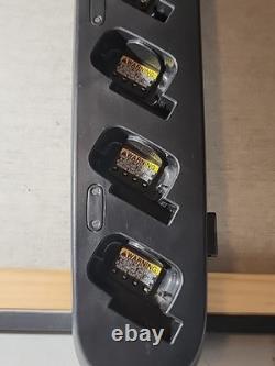 6 Motorola CLS 1110 Two-Way Radios/ Charging Station / 6 Holsters UNTESTED