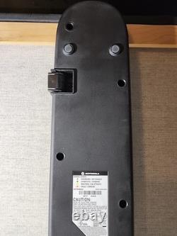 6 Motorola CLS 1110 Two-Way Radios/ Charging Station / 6 Holsters UNTESTED