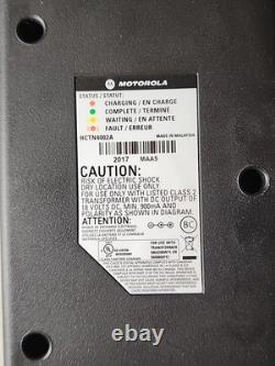 6 Motorola CLS 1110 Two-Way Radios/ Charging Station / 6 Holsters UNTESTED