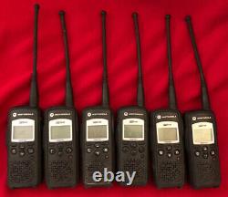 6 Motorola DTR650 Digital Two Way Radios 900 MHz