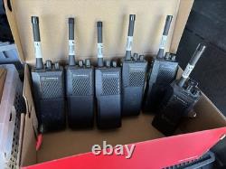 6 Motorola GP 88 Walkie Talkies Two Way Radios & Chargers New Batteries