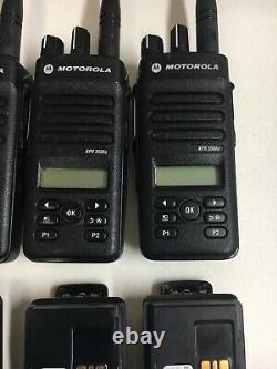 (6) Motorola MOTOTRBO XPR3500e UHF AAH02RDH9VA1AN Two Way Radios w Chargers