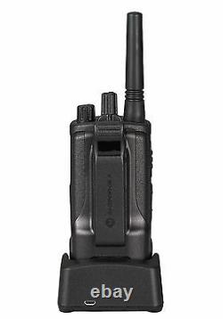 6 Motorola RMU2080d 2 Watt UHF Business Two-way Radios & Bank Charger