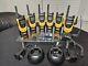 6 Motorola Xtn Xu2100 Uhf Two Way Radio With Holsters + 2 Charging Bases (read)