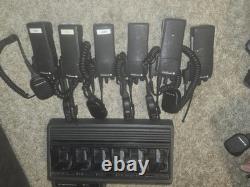 6 Motorola XTS 1500 Two-Way Radio with A 6 Charger and Battery