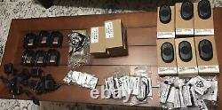 6 NEW Motorola CLP1040 Two Way Radio With CHARGERS + OEM headsets + Warranty