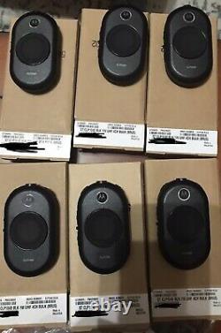 6 NEW Motorola CLP1040 Two Way Radio With CHARGERS + OEM headsets + Warranty