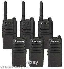 6 Pack Motorola RMM2050 Two Way Radio Walkie Talkies