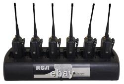 (6) RCA UHF 400-470MHz DMR Digital Two-Way Radio RDR3600U Compatible with Motorola