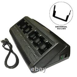6 Unit Two-Way Radio Battery Charger for Motorola for NNTN4497 4970 CP200 EP450