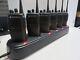 6 X Motorola Ht750 Uhf 403-470 Mhz 16ch 4w Two Way Radios Aah25rdc9aa3an Withgang