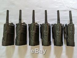 6 refurbished Motorola RMU2040 UHF Two-way Radios with 6 Bank Charging station