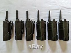 6 refurbished Motorola RMU2040 UHF Two-way Radios with 6 Bank Charging station