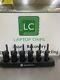 6x Motorola Cls1410 Uhf Radios Walkie Talkies With Multi Bay Charger & Batteries