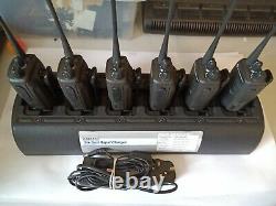 6x Motorola Digital UHF DP1400 Two Way Radios + Six Way Charger & UK PSU